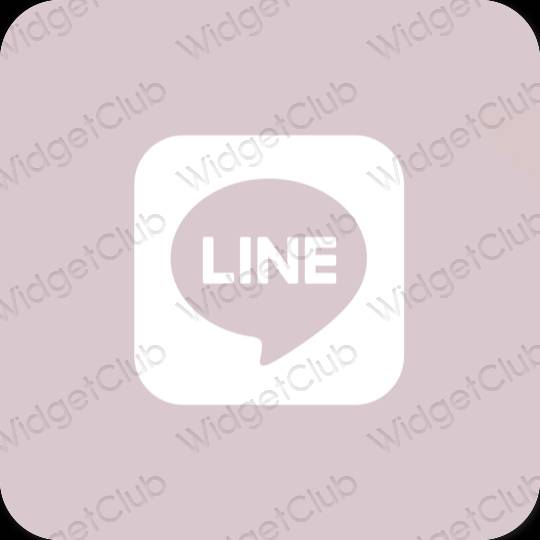 Esthetische LINE app-pictogrammen