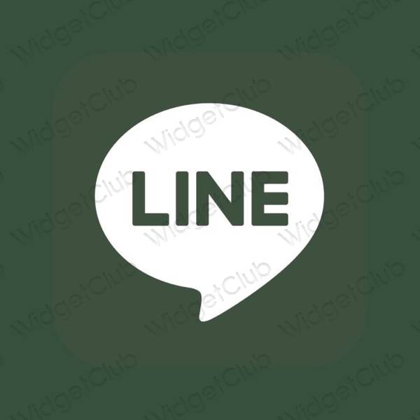 Esztétikus LINE alkalmazásikonok