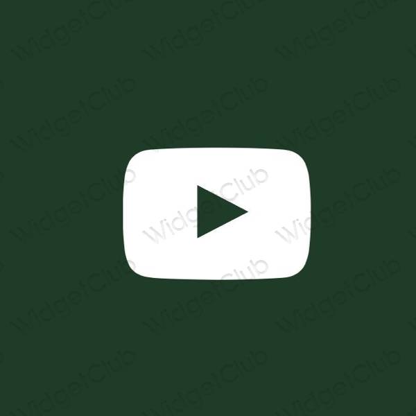 Icônes d'application Youtube esthétiques