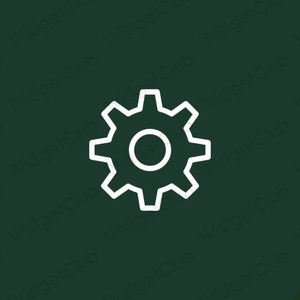 Esthetische Settings app-pictogrammen