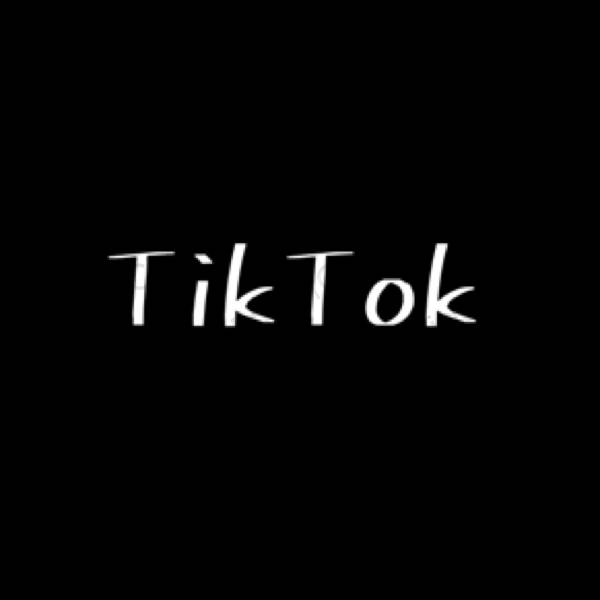 Естетичний чорний TikTok значки програм