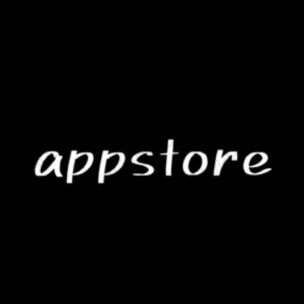 黒 AppStore おしゃれアイコン画像素材