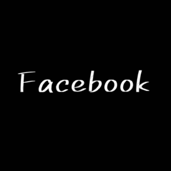 Ästhetisch Schwarz Facebook App-Symbole