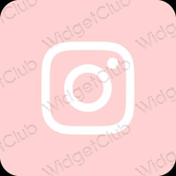 Esthétique rose Instagram icônes d'application