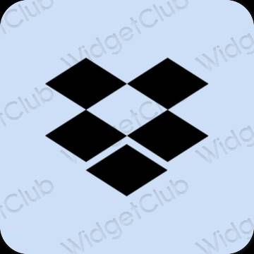 Estético roxo Dropbox ícones de aplicativos