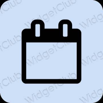 Естетичен лилаво Calendar икони на приложения