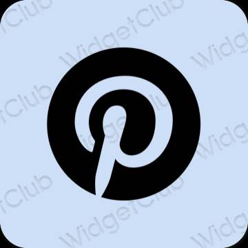 Esztétika lila Pinterest alkalmazás ikonok