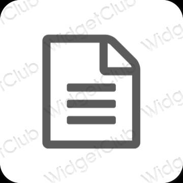 Ästhetische Notes App-Symbole