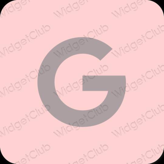 Esteetiline roosa Google rakenduste ikoonid