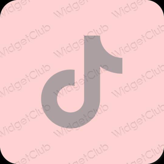 Estetický růžový TikTok ikony aplikací