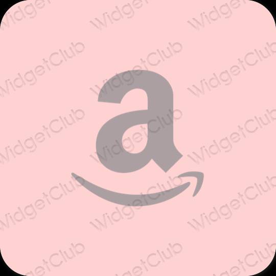Stijlvol roze Amazon app-pictogrammen