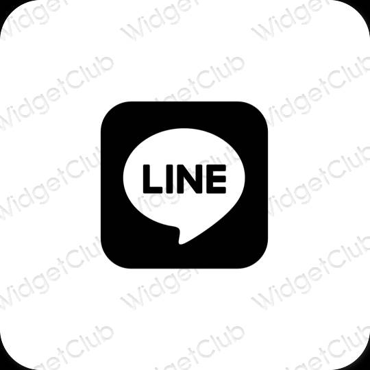 Estetické ikony aplikací LINE