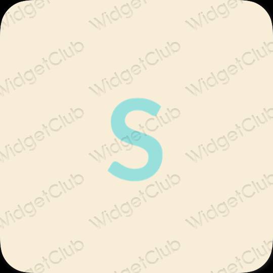 Aesthetic beige SHEIN app icons