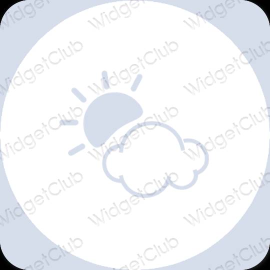 Estetske Weather ikone aplikacija