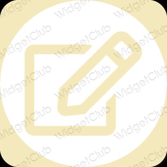 Ästhetische Notes App-Symbole