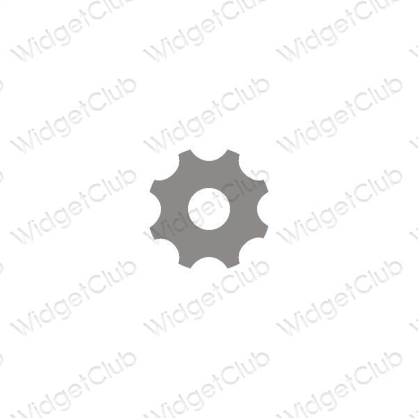Esthetische Settings app-pictogrammen