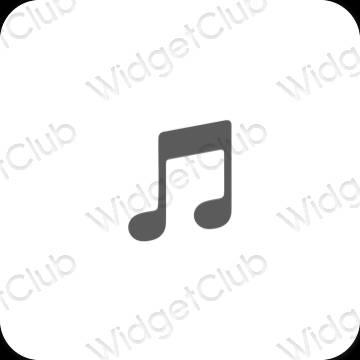 Esthetische Music app-pictogrammen