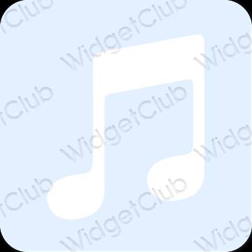 Естетичний фіолетовий Apple Music значки програм