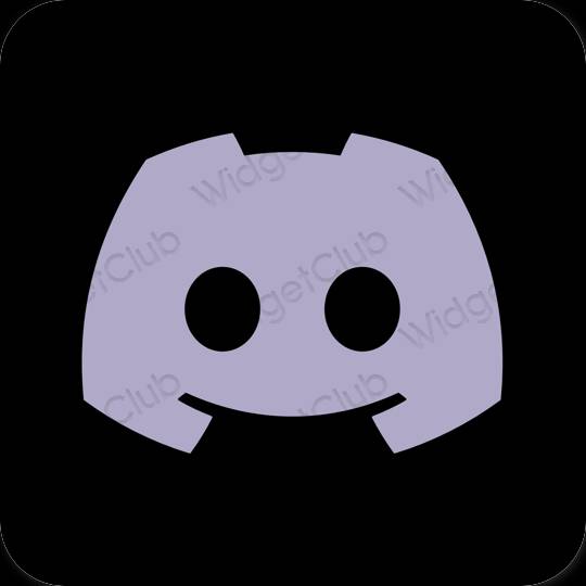 Estetisk pastellblå discord app ikoner
