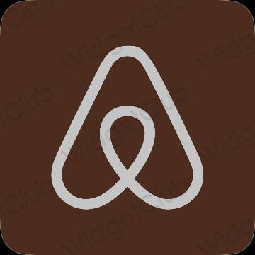 Ästhetische Airbnb App-Symbole