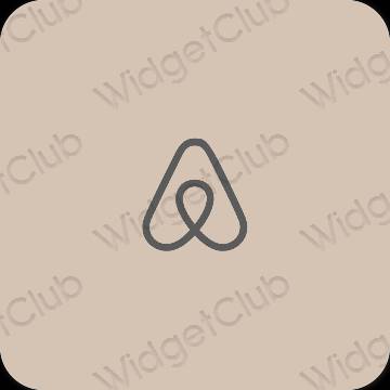 Estetik bej Airbnb proqram nişanları
