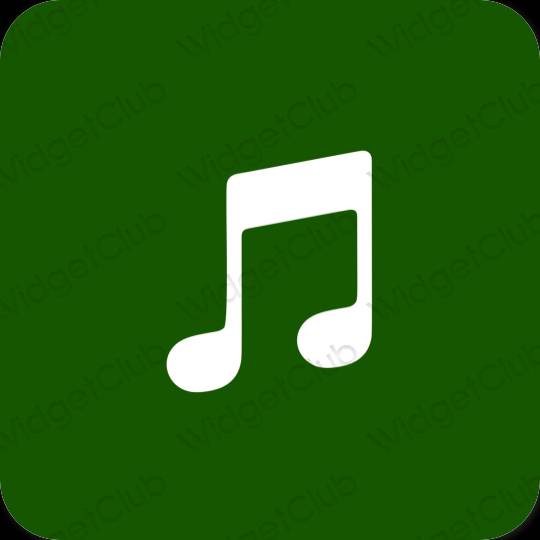 Esthetische Music app-pictogrammen