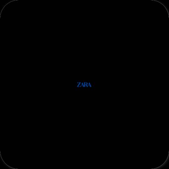 эстетический черный ZARA значки приложений