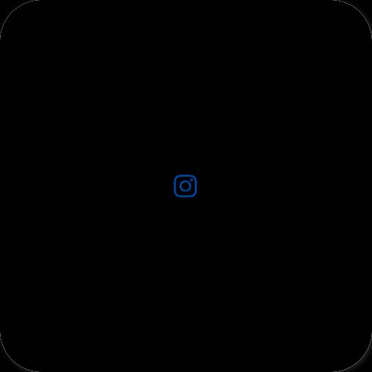 Estetisk svart Instagram app ikoner