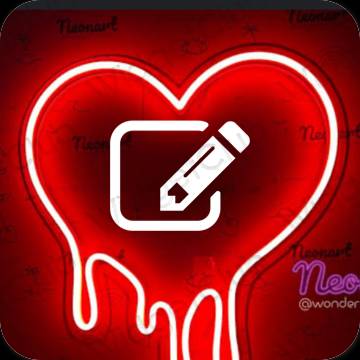 Icone delle app Notes estetiche