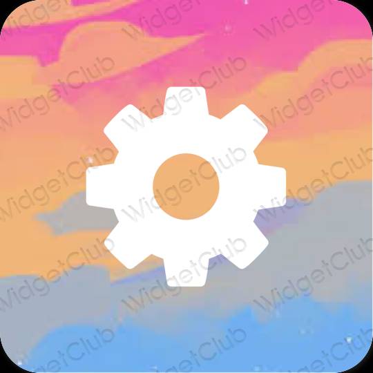 Estetske Settings ikone aplikacija