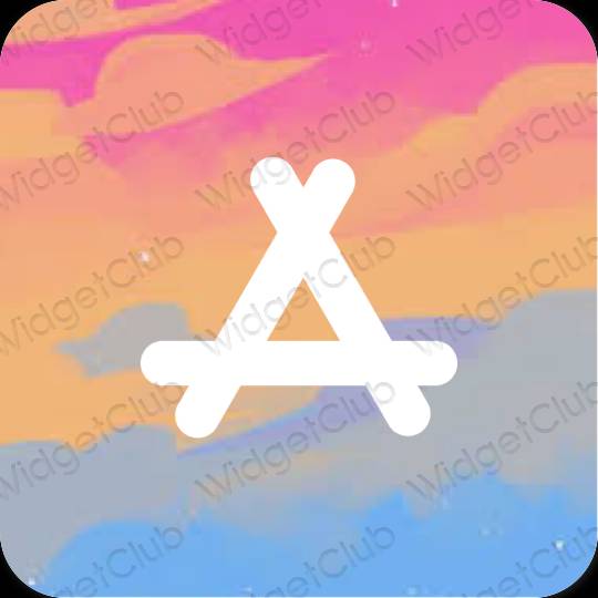 Estético Castanho AppStore ícones de aplicativos