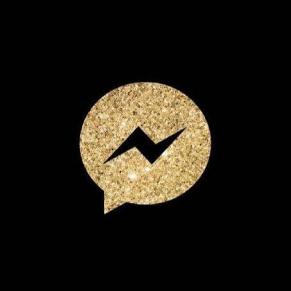 Aesthetic black Messenger app icons