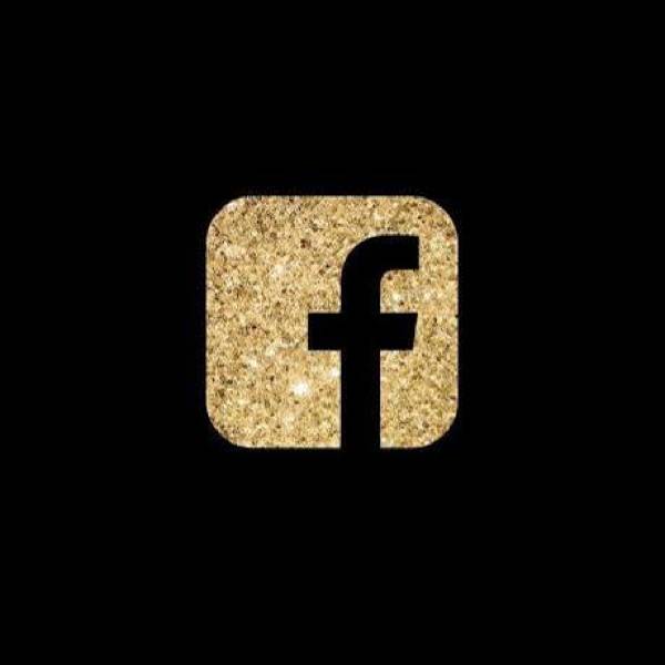 Aesthetic black Facebook app icons
