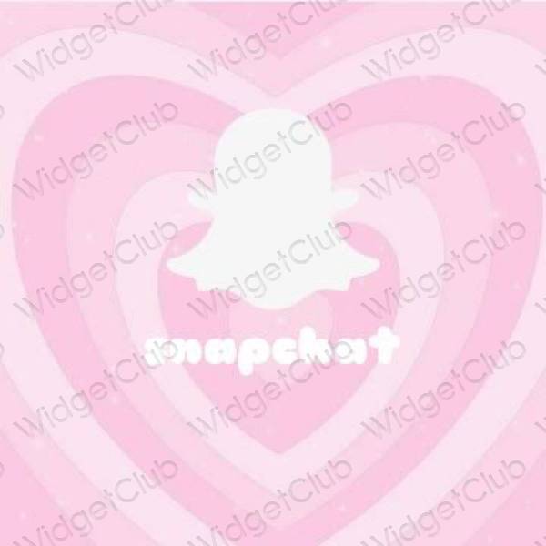 Aesthetic purple snapchat app icons