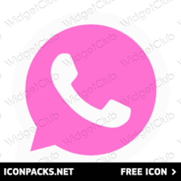 Aesthetic purple Messenger app icons