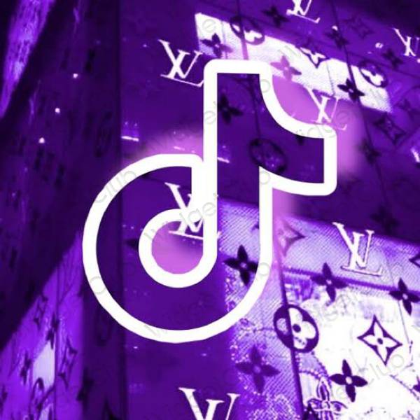 Aesthetic blue TikTok app icons
