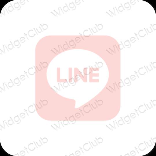 Esthetische LINE app-pictogrammen