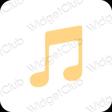 Esthetische Music app-pictogrammen