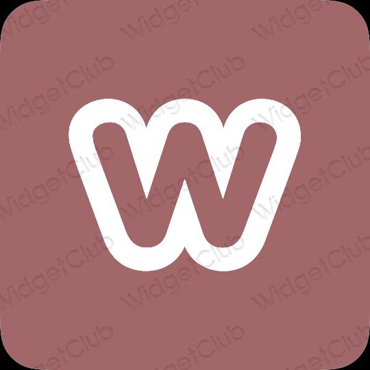 Estetske Weebly ikone aplikacij