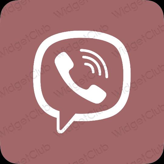 Pictograme pentru aplicații Viber estetice