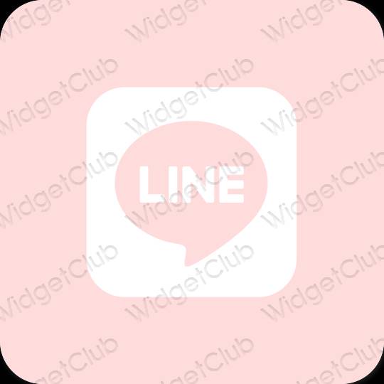 Icônes d'application LINE esthétiques