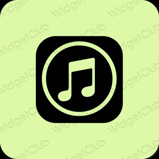 Icônes d'application Music esthétiques