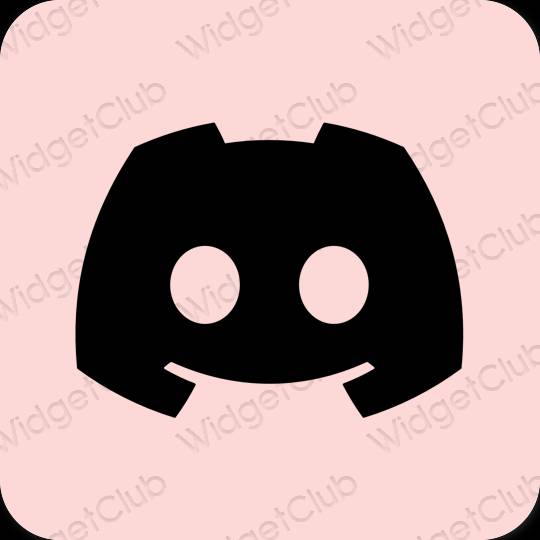 Estetisk pastell rosa discord app ikoner