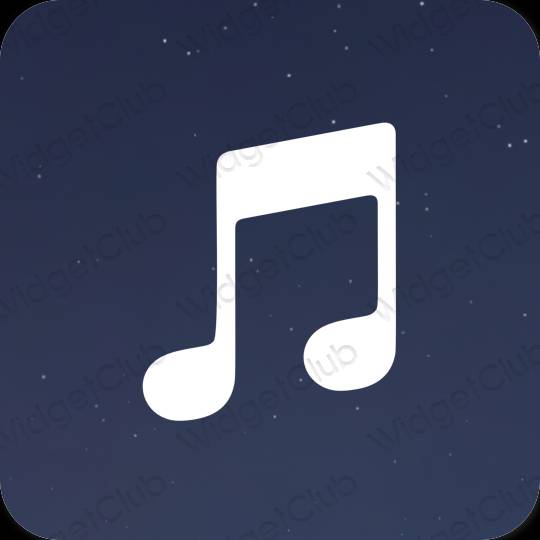 Esthetische Music app-pictogrammen