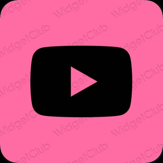 Aesthetic purple Youtube app icons