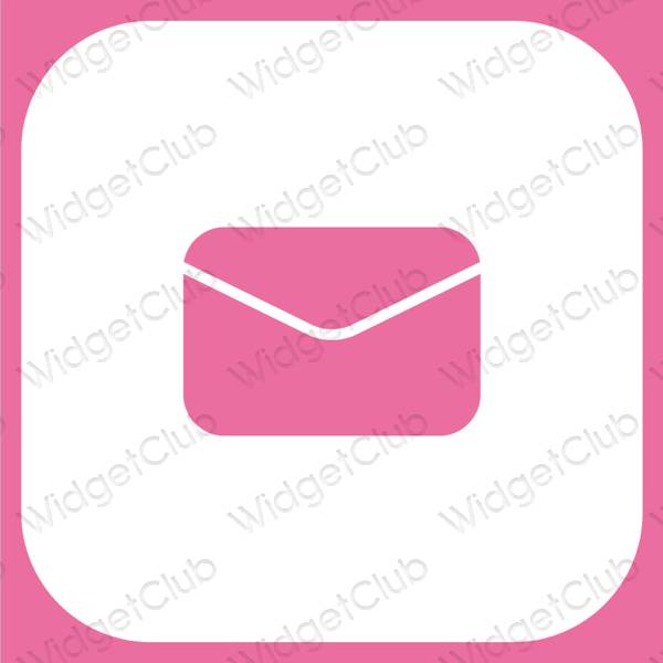 Estetické Fialová Mail ikony aplikácií