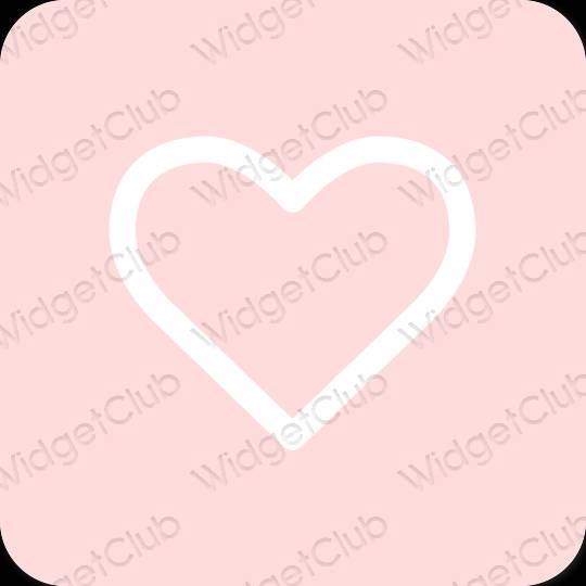 미적인 파스텔 핑크 Photos 앱 아이콘