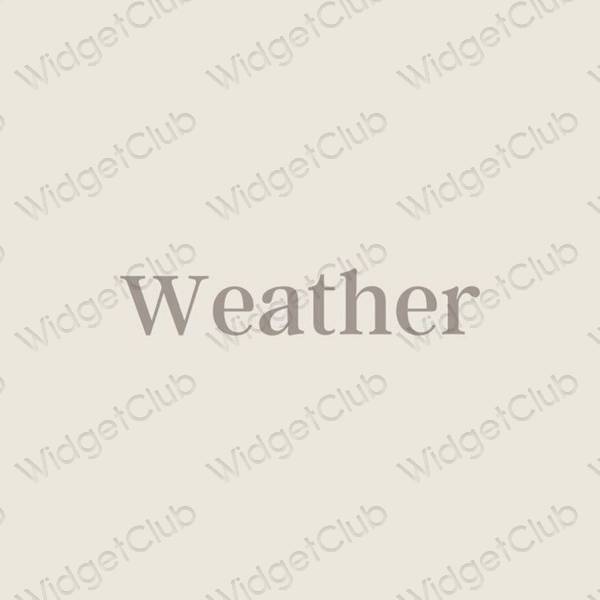 Estetik Weather proqram nişanları