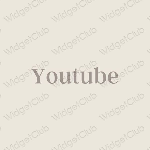 جمالية Youtube أيقونات التطبيقات