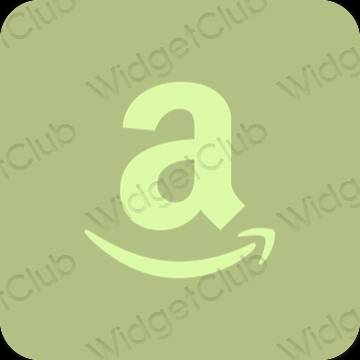 Естетичен жълто Amazon икони на приложения